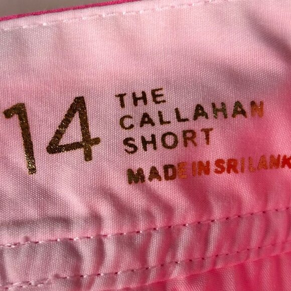 Lily Pulitzer The Callahan Short 14 Pink Cotton Shorts Preppy Coastal - Picture 6 of 6